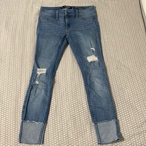 Hollister advanced stretch cropped skinny jeans